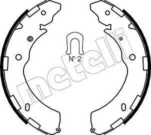 Комплект гальмівних колодок (барабанних) METELLI Metelli 53-0269