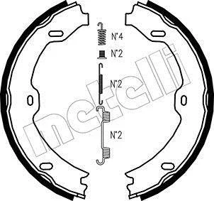 Комплект гальмівних колодок (барабанних) METELLI Metelli 53-0243K