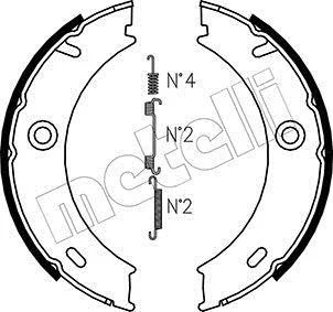 Комплект гальмівних колодок (барабанних) METELLI Metelli 53-0240K