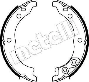 Комплект гальмівних колодок (барабанних) METELLI Metelli 53-0089 (фото 1)