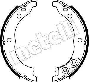 Комплект гальмівних колодок (барабанних) METELLI Metelli 53-0089
