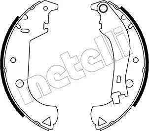 Комплект гальмівних колодок (барабанних) METELLI Metelli 53-0081Y (фото 1)