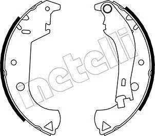 Комплект гальмівних колодок (барабанних) METELLI Metelli 53-0081Y