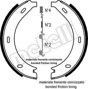 Комплект гальмівних колодок (барабанних) METELLI Metelli 53-0236K