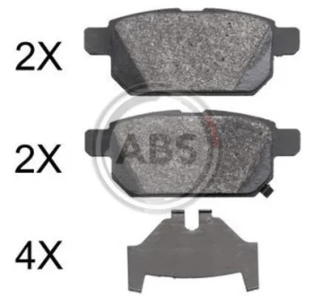 Гальмівні колодки зад. Baleno 16-/Swift 10-/Vitara 15- A.B.S. 37886