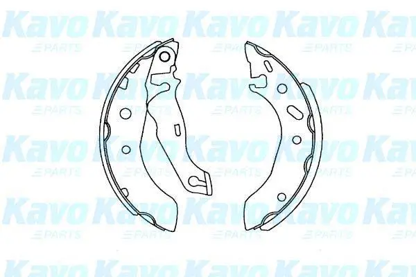 PARTS FORD щоки гальмівні FIESTA,KA,PUMA 96- KAVO KBS-5407 (фото 1)