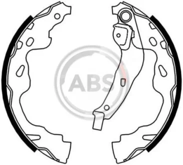 Комплект гальмівних колодок A.B.S. 9165