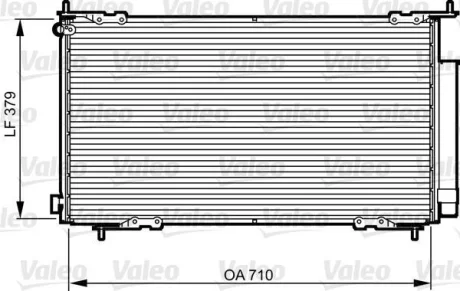 VALEO HONDA Радіатор кондиціонера (конденсатор) з осушувачем CR-V II 2.0 01- Valeo 814225