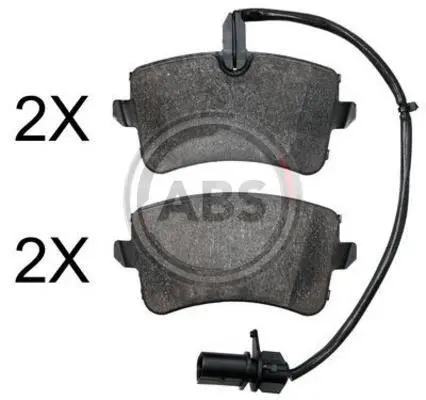 Гальмівні колодки зад. Audi A6 10- (LUCAS/TRW) A.B.S. 37830 (фото 1)