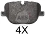 Гальмівні колодки задн. Range Rover III/Sport 4.4D/5.0 09-13 A.B.S. 37802 (фото 1)