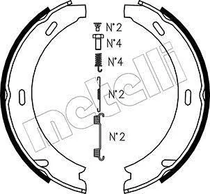 Комплект гальмівних колодок (барабанних) METELLI Metelli 53-0233K (фото 1)