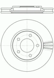 Гальмівний диск передн. VOYAGER III /-ABS/ REMSA 61047.10