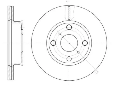 TOYOTA диск гальмівний передн.Coprolla REMSA 6402.10