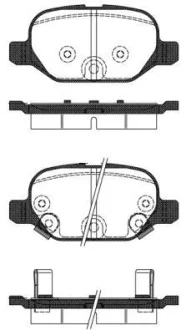 FIAT колодки гальм. задні Panda 12- REMSA 0727.32