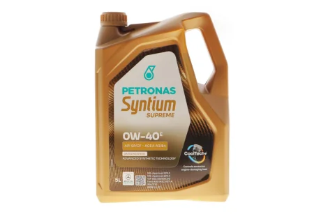 Олива моторна SYNTIUM SUPREME E 0W-40 (5L) PETRONAS Petronas 71227M12EU
