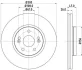 HELLA PRO RENAULT Гальмівний диск передн. Laguna 01- (300*26) Hella pagid 8DD 355 109-301 (фото 1)