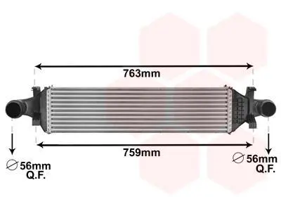 Інтеркулер MERCEDES-BENZ A-Series 1.5D 12- (вир-во) Van Wezel 30004659 (фото 1)