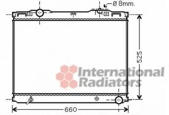 Радіатор охолодження SORENTO 25CRDi MT 02- (вир-во) Van Wezel 83002133 (фото 1)