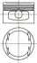 Поршень з кільцями OPEL 79.50 1.6I 16V С16XE/X16XE/X16XEL (вир-во) NURAL 87-307807-10 (фото 1)