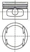 Поршень з кільцями OPEL 79.50 1.6I 16V С16XE/X16XE/X16XEL (вир-во) NURAL 87-307807-10