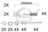 Монтажний к-кт гальм. колодок MITSUBISHI OUTLANDER II (CW_W), ASX (GA_W_) (вир-во ABS) A.B.S. 0010Q (фото 1)
