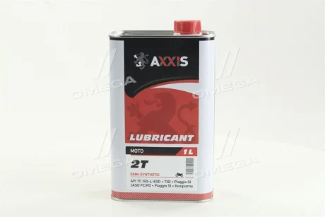 Олива моторна AXXIS MOTO 2T 10W-40 (Каністра 1л) AXXIS Польша AX-2055
