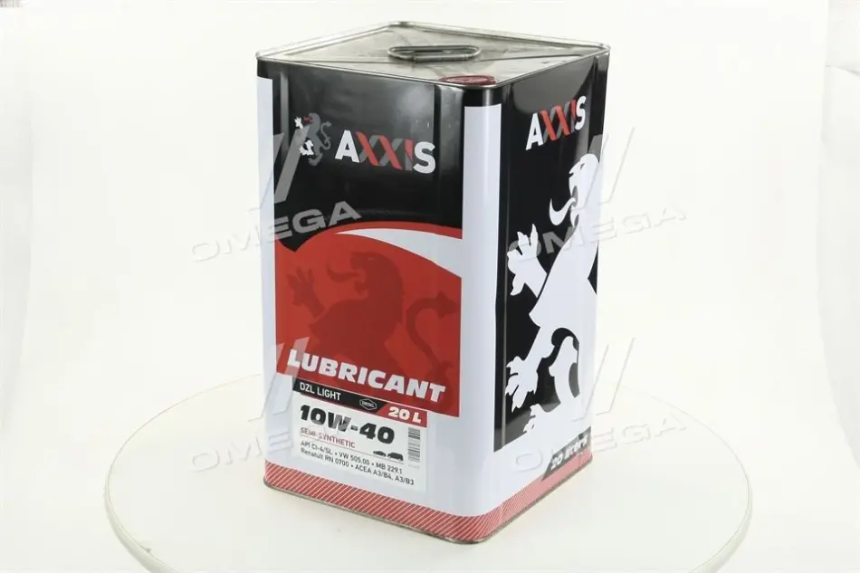 Олива моторна AXXIS 10W-40 DZL Light 20л AXXIS Польша AX-2040 (фото 1)