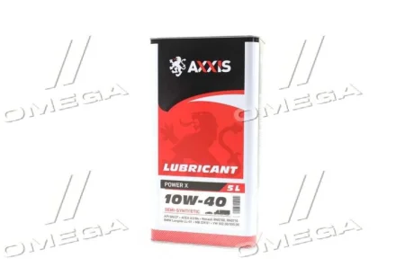 Олива моторн. AXXIS 10W-40 Power Х (Каністра 5л) AXXIS Польша AX-2177