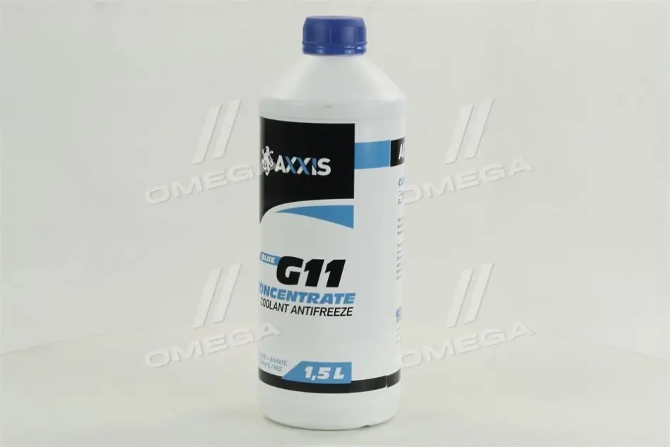 Антифриз <AXXIS> BLUE концентрат G11 (-80C) синій (Каністра 1,5л) AXXIS Польша AX-2093 (фото 1)