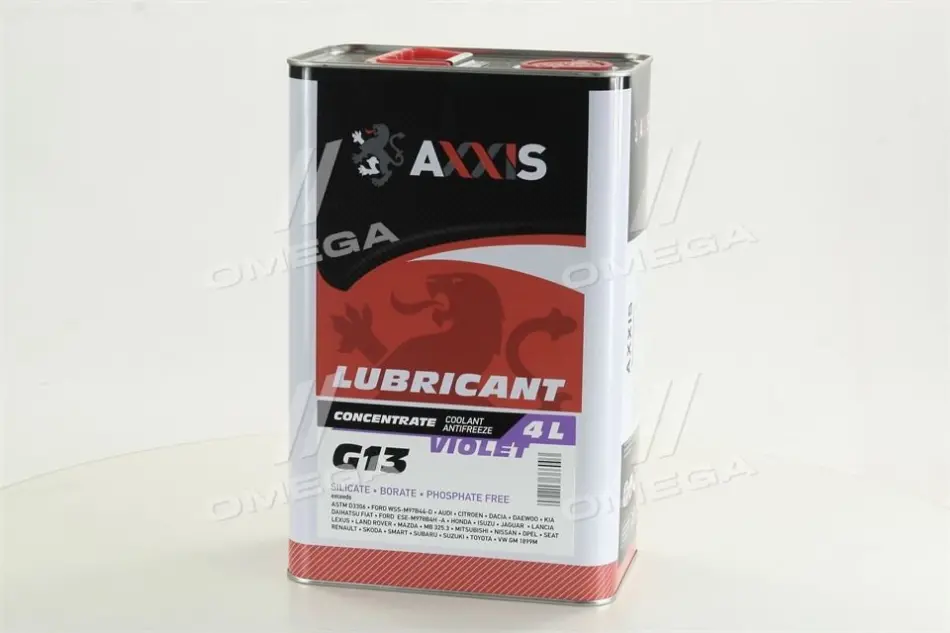Антифриз <AXXIS> VIOLET-PURPLE концентрат G13 (-80C) (Каністра 4л) AXXIS Польша AX-2089 (фото 1)