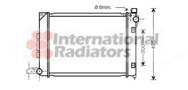 Радіатор охолодження двигуна LAND ROVER FREELANDER -06 Van Wezel 02002164 (фото 1)