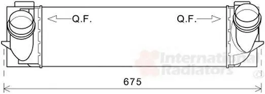Інтеркулер BMW X3(F25) 11- Van Wezel 06004463 (фото 1)