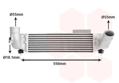 Інтеркулер Sorento 06+ 2.5 CRDi (вир-во) Van Wezel 83004209
