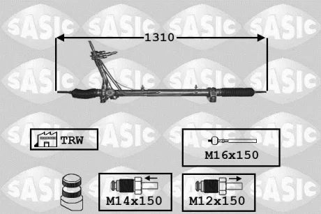 Рульова рейка SASIC 7170025