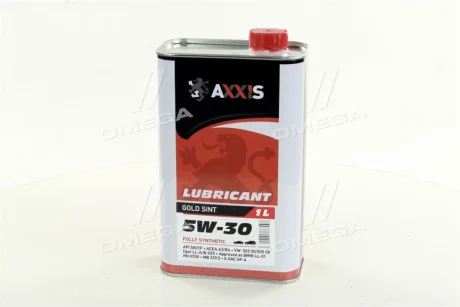 Олива моторн. AXXIS 5W-30 Gold Sint (Каністра 1л) AXXIS Польша AX-2022