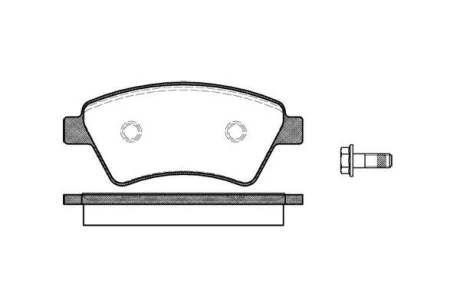 RENAULT гальмівні колодки передн.Kangoo,Megane II 02- REMSA 0976.10