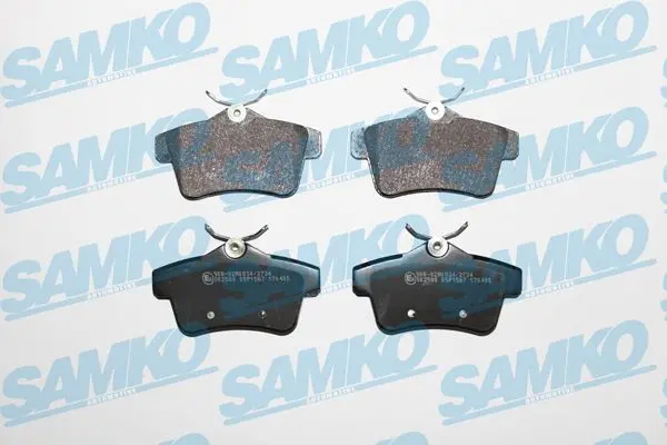 Колодки гальмівні SAMKO 5SP1567 (фото 1)