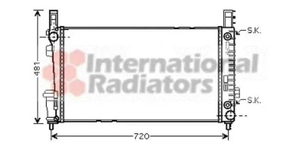 Радіатор охолодження двигуна MERCEDES A W169/ B W245 04>12 Van Wezel 30002364 (фото 1)
