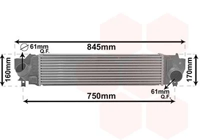 Інтеркулер BMW X1 F48 09/15 > 22 (вир-во) Van Wezel 06014702