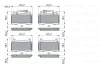 Комплект гальмівних колодок передн, ALFA ROMEO GIULIA, STELVIO 2.0/2.2D/2.9 10.15- BOSCH 0986424851 (фото 1)