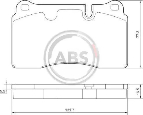 Гальмівні колодки пер. Range Rover 05-12 (BREMBO) A.B.S. 37712 (фото 1)
