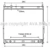 AVA SSANGYONG Радіатор системи охолодження двигуна REXTON 04- AVA COOLING DW2121 (фото 1)