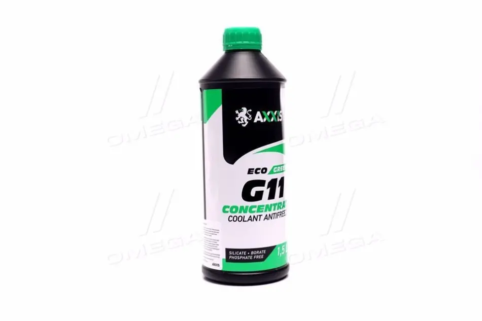 Антифриз концентрат ECO-80C GREEN G11 (зелений) 1,5л <AXXIS> AXXIS Польша AX-P999-G11GR ECO1,5 (фото 1)