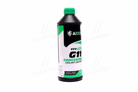 Антифриз концентрат ECO-80C GREEN G11 (зелений) 1,5л <AXXIS> AXXIS Польша AX-P999-G11GR ECO1,5