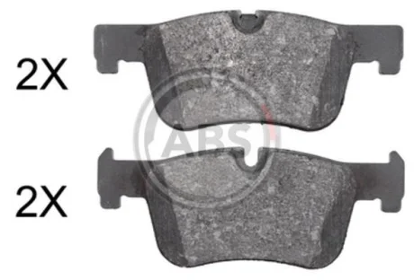 Гальмівні колодки пер. BMW 1(F20,F21)/ 3(F30,F31)/ 4(F36) 10- (ATE) A.B.S. 37921