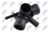 Фланець охолоджувальної рідини vw golf iv 1 6 9704, 1j0121087a NTY CTMVW019 (фото 2)
