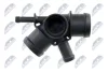 Фланець охолоджувальної рідини vw golf iv 1 6 9704, 1j0121087a NTY CTMVW019 (фото 3)