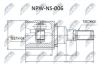 ШРКШ внутр. задній NISSAN MURANO, QASHQAI, X-TRAIL, RENAULT KADJAR, KOLEOS (вир-во) NTY NPW-NS-006 (фото 1)