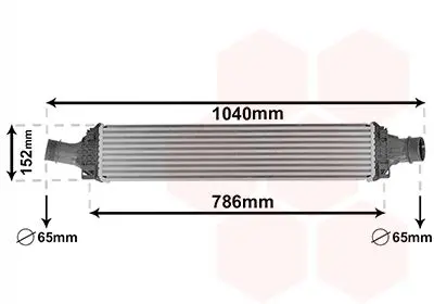 Інтеркулер AUDI A4 3.0D 15- (вир-во) Van Wezel 03014708 (фото 1)