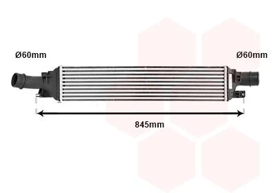 Інтеркулер AUDI Q3 2.0D 11- (вир-во) Van Wezel 03004358